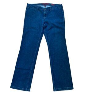 Banana Republic Limited Edition Jeans Straight Legs Sz 14 Mid-Rise Med Dark Blue